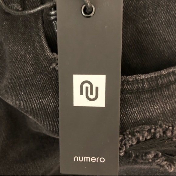 numero Tulum high rise shorts denim size 32 new - Picture 10 of 11